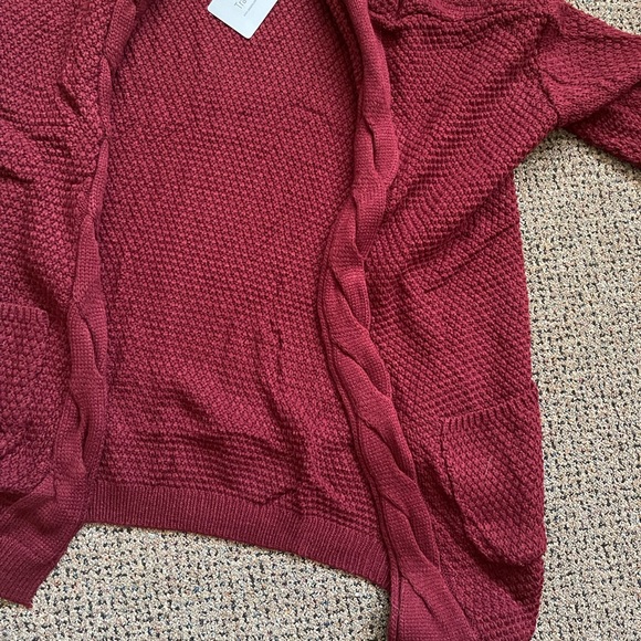 Beautiful Women’s Open Front Long Sleeve Boho Boyfriend Knit Chunky Cardigan - Picture 6 of 11